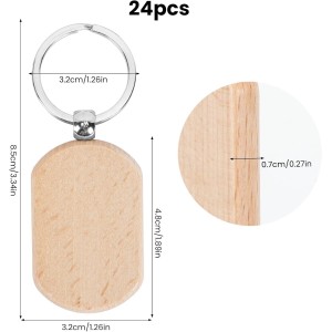 Portachiavi in Legno Rettangolare Personalizzato | Incisione Laser | MyxPlant