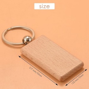 Personalized Wooden Rounded Rectangular Keychains | Laser Engraving | MyxPlant